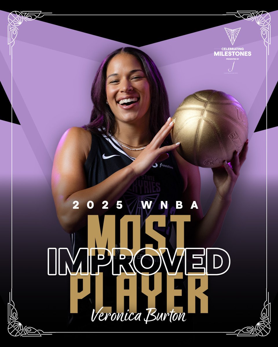 No shortcuts. No ceiling. MIP, hellooooooooo. 

Congratulations <a href="/Veronicaab22/">Veronica Burton</a> on <a href="/WNBA/">WNBA</a>'s 2025 Most Improved Player — you a star fr. 

Celebrating Milestones | <a href="/JWinery/">J Vineyards & Winery</a>