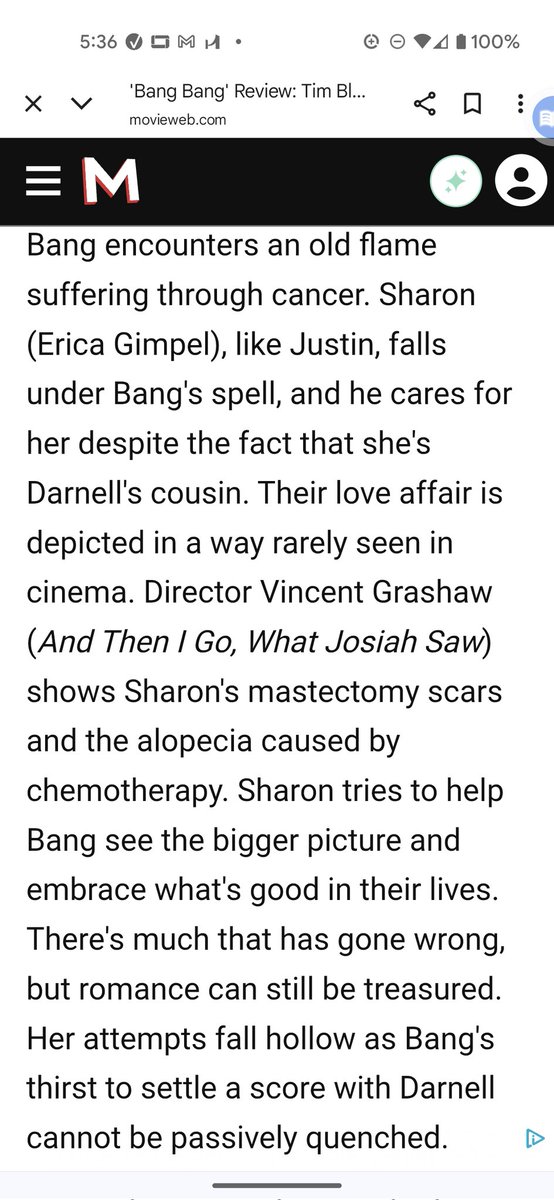 tLoebLookout's tweet photo. When one of your #miragecct client wonders @ericagimpel tapes this with you 3 yrs ago, books it, & you finally get to see it on Fri at the #LandmarkNuart, & this critic gets the heart of what her work is in it. TY @realjulianroman & LA & NYC peeps go see #BangBang this week! https://t.co/3QB8Pi4mCV