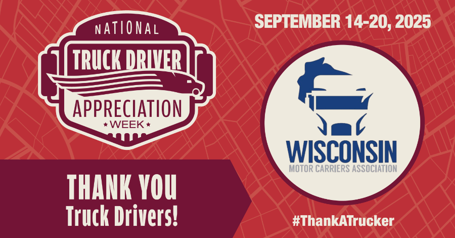 wistrux's tweet photo. National Truck Driver Appreciation Week celebrates the millions of skilled drivers who keep America moving. Join us in thanking these highway heroes! We’re proud of all Wisconsin’s professional drivers. 🚛

#NTDAW25 #ThankATrucker #WITrucking https://t.co/ieEts5oCBn