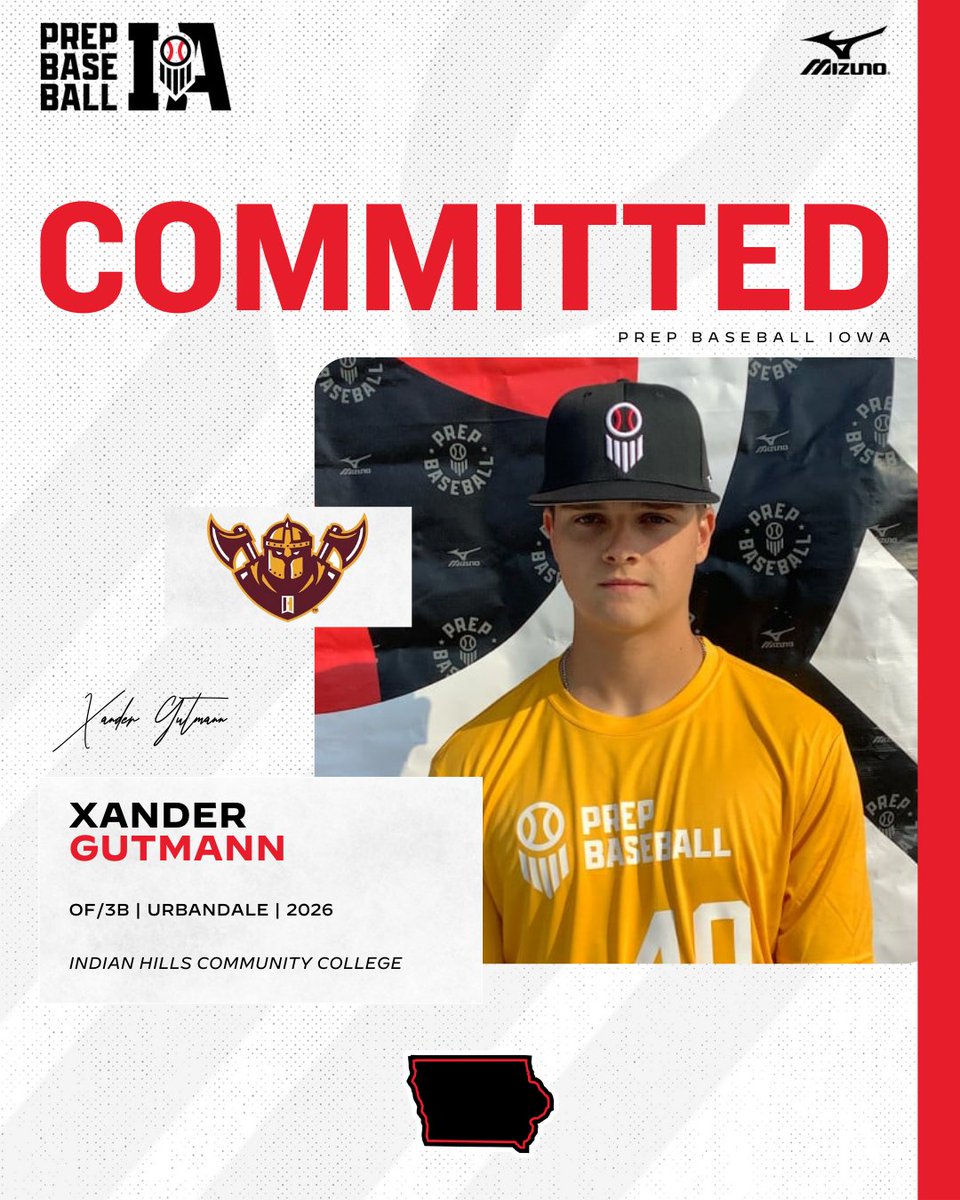 🎓𝐂𝐨𝐦𝐦𝐢𝐭𝐦𝐞𝐧𝐭 𝐖𝐚𝐭𝐜𝐡🎓

Xander Gutmann, (2026, OF/3B, Urbandale) commits to Indian Hills Community College.

👤 loom.ly/rzl-kO0

<a href="/XanderGutmann26/">Xander Gutmann</a> ✖️ <a href="/IHCCBaseball/">Indian Hills Baseball</a>
