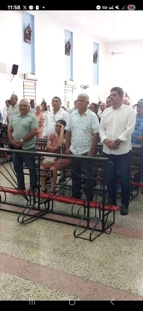 En la misa de conmemoración del 84 Aniversario de AD, la legítima, en Resistencia con dirigentes de nuestra estructura.  #84AñosADEnResistenciaConVenezuela