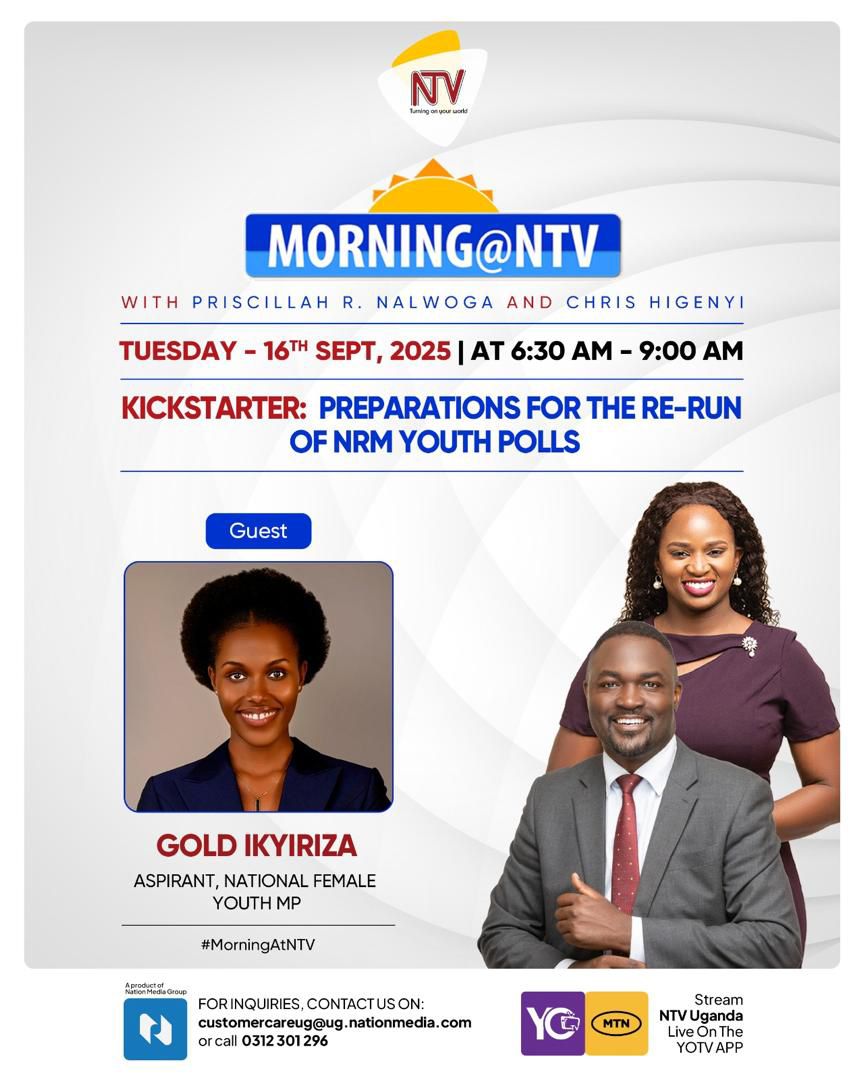 Gold Ikyiriza a leader the NRM and young people need 

Let us listen to a real resource this country shouldn't miss <a href="/adoniaayebare/">Adonia Ayebare</a> <a href="/KagutaMuseveni/">Yoweri K Museveni</a> <a href="/AnitahAmong/">Anita Annet Among</a> <a href="/mkainerugaba/">Muhoozi Kainerugaba</a> <a href="/ntvuganda/">NTV UGANDA</a> <a href="/MwesigyeFranks/">Hon Mwesigye Frank</a> <a href="/BalaamBarugahar/">Barugahara Balaam Ateenyi.</a> <a href="/MwesigyeFranks/">Hon Mwesigye Frank</a> <a href="/g_ikyiriza/">Ikyiriza Gold</a>