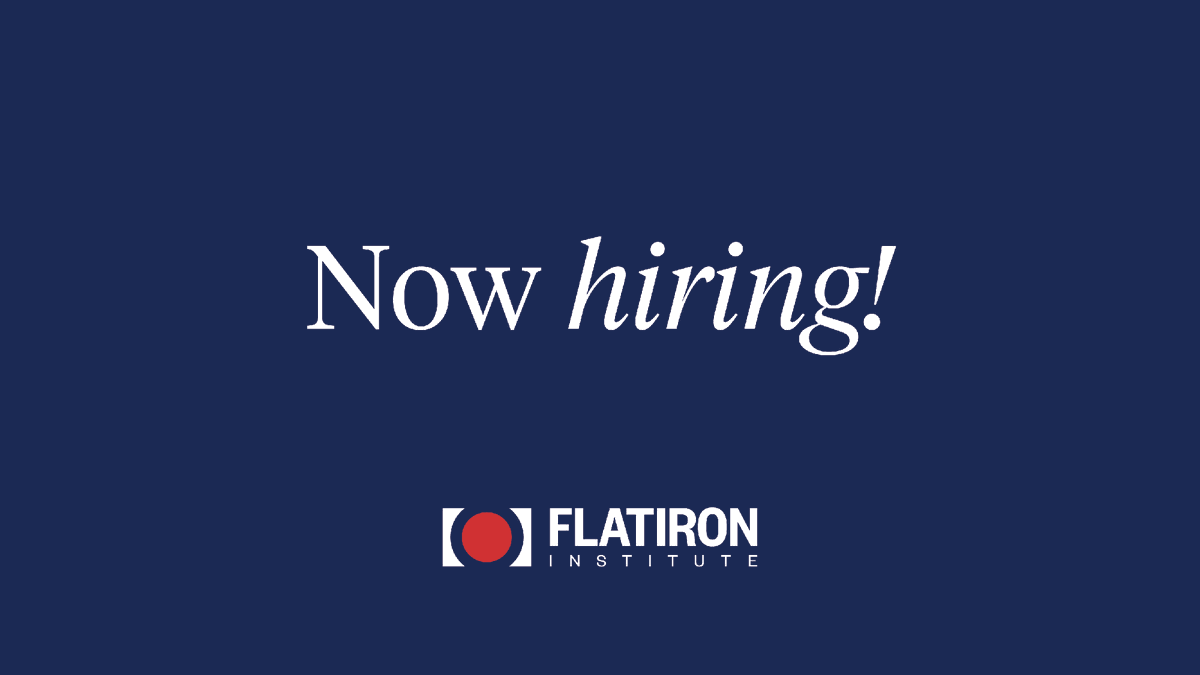 Our Center for Computational Astrophysics is #hiring postdocs! Come undertake independent research in areas that have strong synergy with #FlatironCCA or our other computational centers. Apply by 10/31: apply.interfolio.com/173403 #science #astrophysics