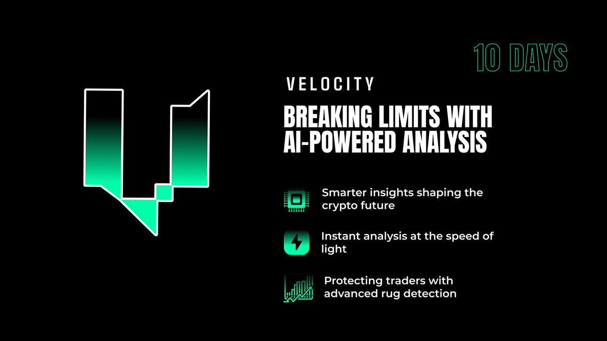 VeloxAI_Sol's tweet photo. 🧵2/3:  Speed. Precision. Protection.

🚨 No more chasing pumps.
🧠 No more guessing trends.
🤖 Just real-time AI, dissecting every move before it happens.

VELOX is built to see it coming.
Before anyone else does.

#Velox #cryptointelligence #AI