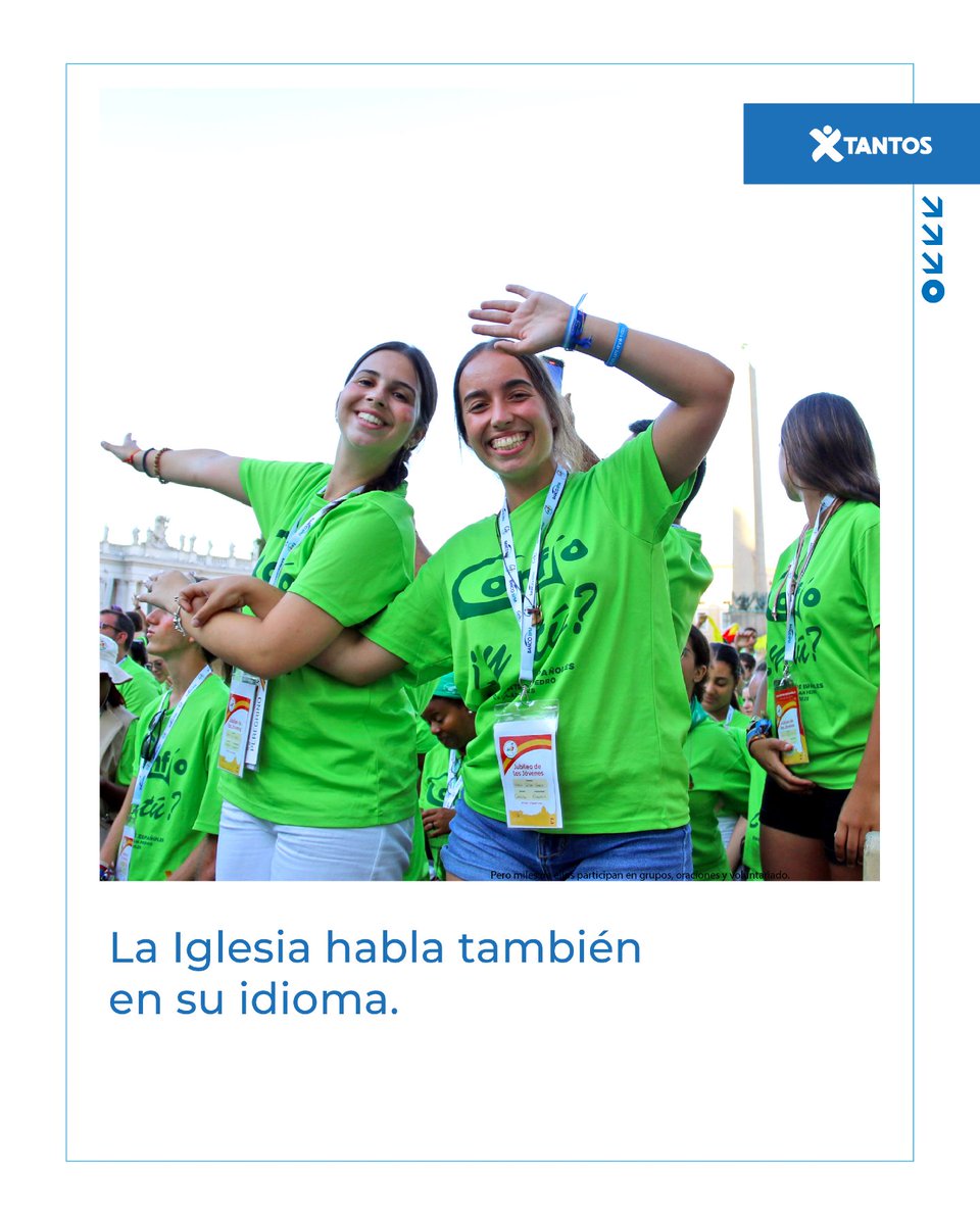 Dicen que los jóvenes pasan de todo… pero no todos. 
Miles de ellos participan en parroquias, grupos, voluntariado y oración.
La fe también es energía joven que se renueva cada día.
Gracias a ellos, la Iglesia también habla en su idioma.