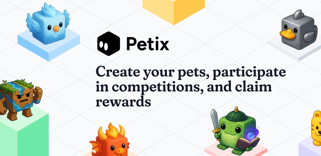 Hey fellas!

As I aim to create something fun on the blockchain, I decided to share this experience with you.

Meet Petix.

An AI-driven battleground where you create your own pet, train it, send it to fight others — and earn rewards.

Follow 👉 <a href="/petixfun/">Petix</a>