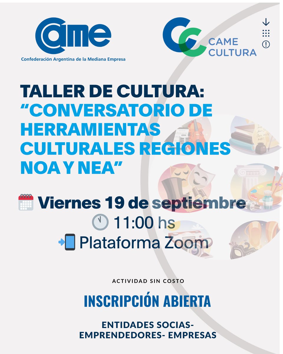 Sumate, desde todo el país, al próximo taller sectorial. 
!Inscribite hoy! forms.gle/dSdniamv4auiQe…