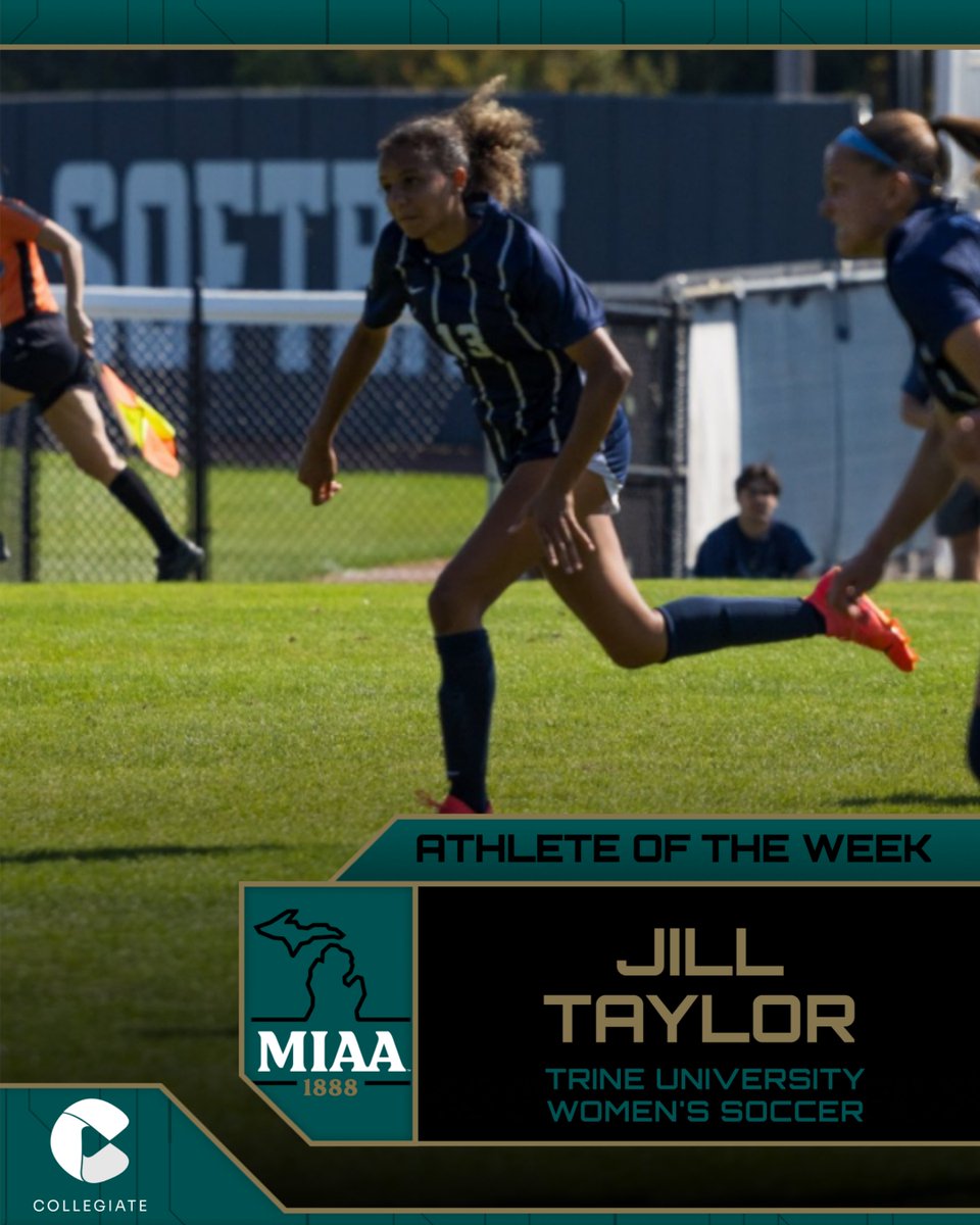 #D3MIAA Women's Soccer Athletes of the Week | September 15, 2025 ⚽

Offensive:
Mia Johnson, <a href="/smcbelles/">Saint Mary's Belles</a> 

Defensive:
Jill Taylor, <a href="/TrineAthletics/">Trine Thunder</a> 

READ -- bit.ly/3K7YT0R

#MIAAwsoc #GreatSince1888