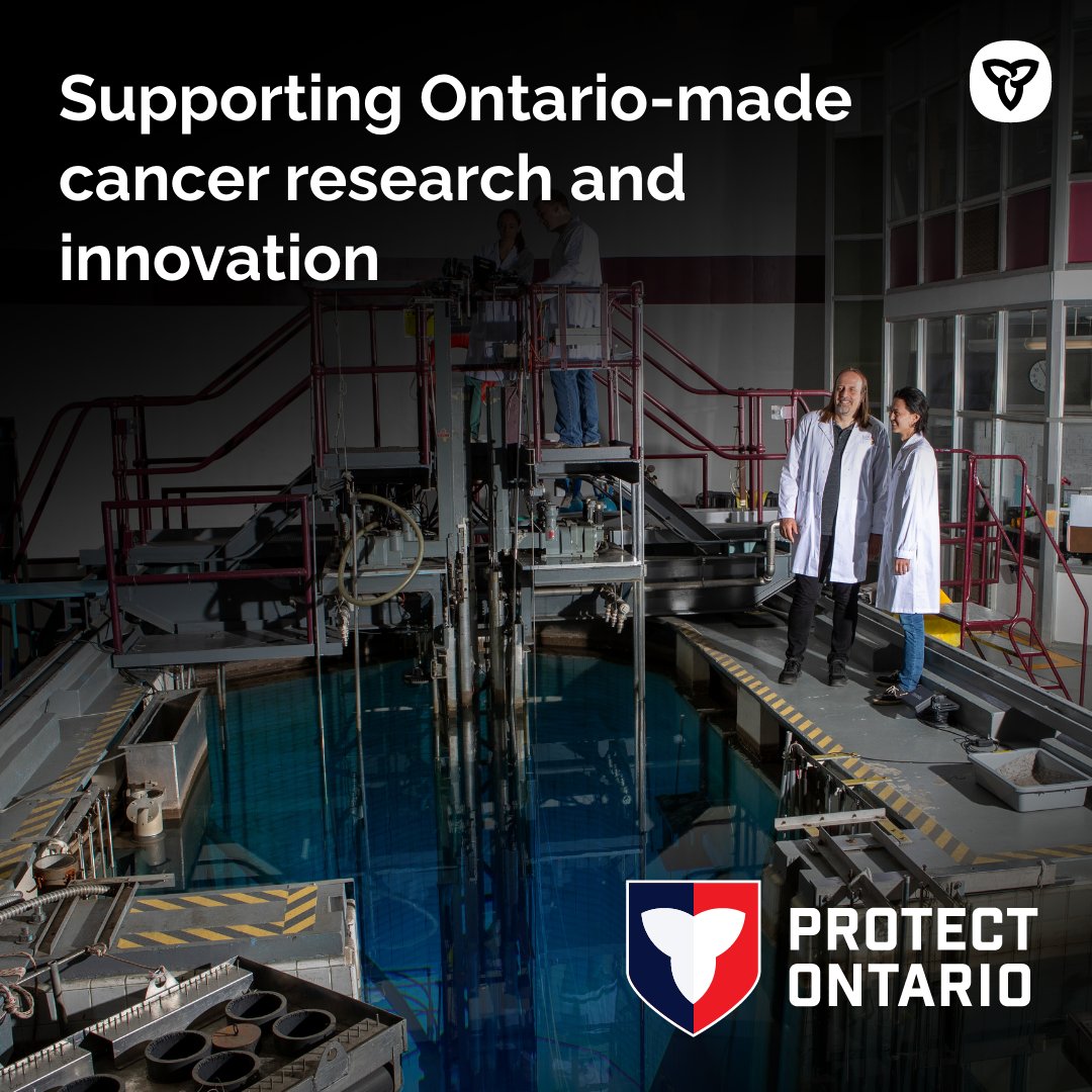 .<a href="/ONgov/">Ontario Government</a> is investing $18 million to expand the operations of the #McMasterNuclearReactor to 24/7
This will:

✅ Boost the production of life-saving medical isotopes for cancer care
✅ Create good-paying local jobs
✅ Keep Ontario resilient and competitive in the global economy