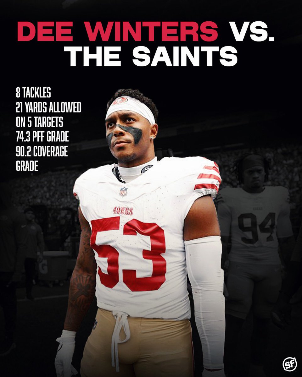 #49ers Fred Warner &amp; Dee Winters are showing out early this year 😤