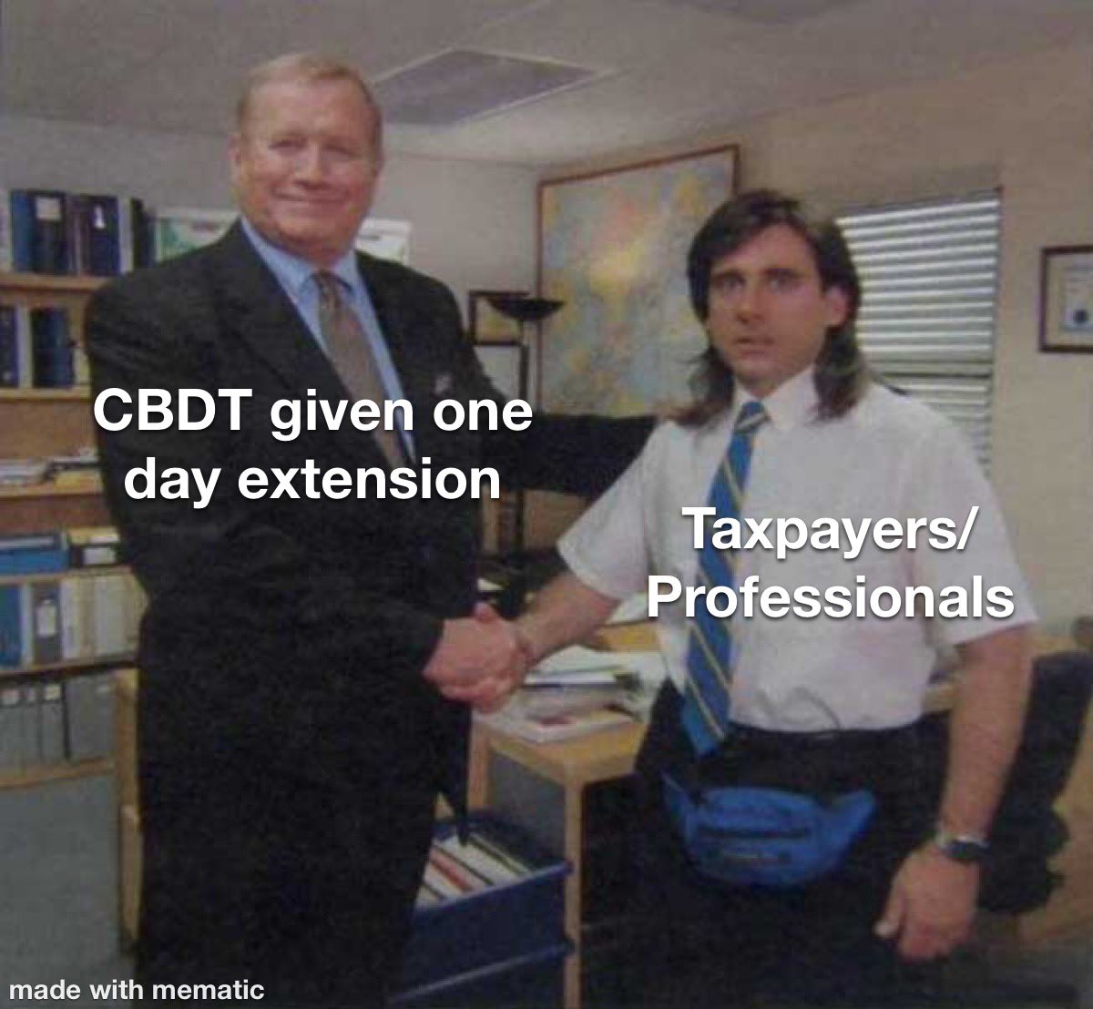 CA_AshutoshSoni's tweet image. One days extension be like.

#extend_ITR_TAR_duedates #itrduedateextension #ITRs #extend_ITR_Due_Date #extendduedateimmediately