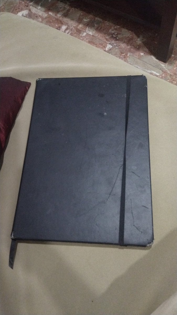 Me he encontrado en #Cádiz este cuaderno de dibujos y anotaciones en la zona del #Mentidero por si su dueño/a aparece.