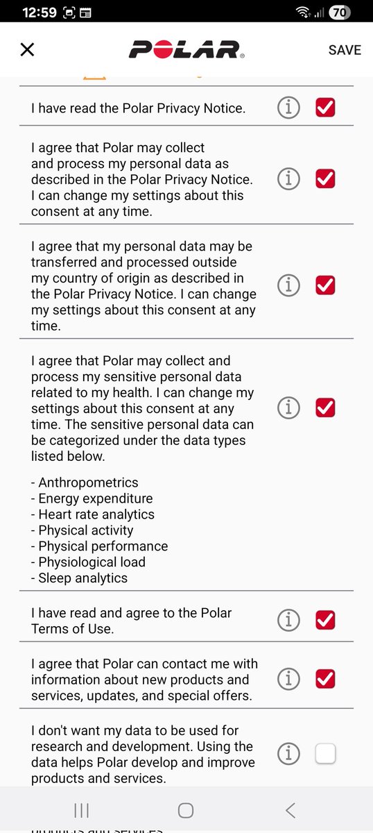 WarrenGway's tweet photo. @PolarGlobal Tried this, x'd all the boxes, but goes back to the original message. Sorted now though, old school, deleted the app and reinstalled, did nothing else but sign in. That wasted a few hours of my life! https://t.co/A2nzib1D19
