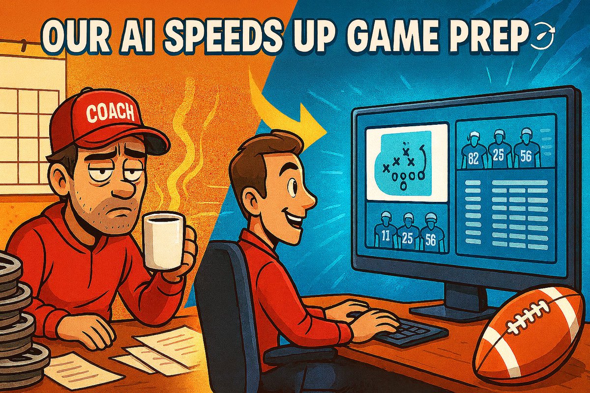 2MW_AI's tweet image. 🏈Mondays hit different for coaches.

After a marathon weekend breaking down Friday’s game &amp;amp; jumping into next week, time’s short.

That’s where @2MW_AI helps:
⏱️ Results in &amp;lt;1hr
📊 Play Data
📝 Scout Cards
👉 2mw.ai/trial

#HSFB #FilmBreakdown #CoachingLife