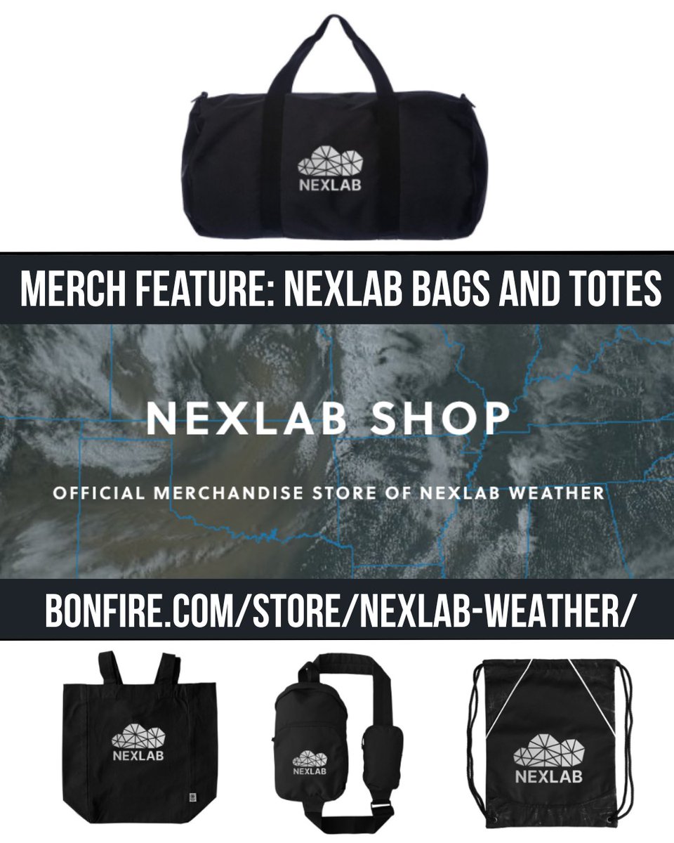 NexlabMedia's tweet image. Happy Merch Monday! Check out our (recently) NEW merch shop, where we have lots of options to rep Nexlab! Today's feature showcases the current bags and totes we have with our NEW logo front and center! 

🛒Link to Shop: bonfire.com/store/nexlab-w…
