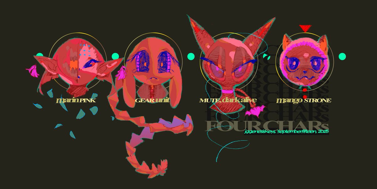 ' FourChars '
Practice art by JG GenesisKeys.