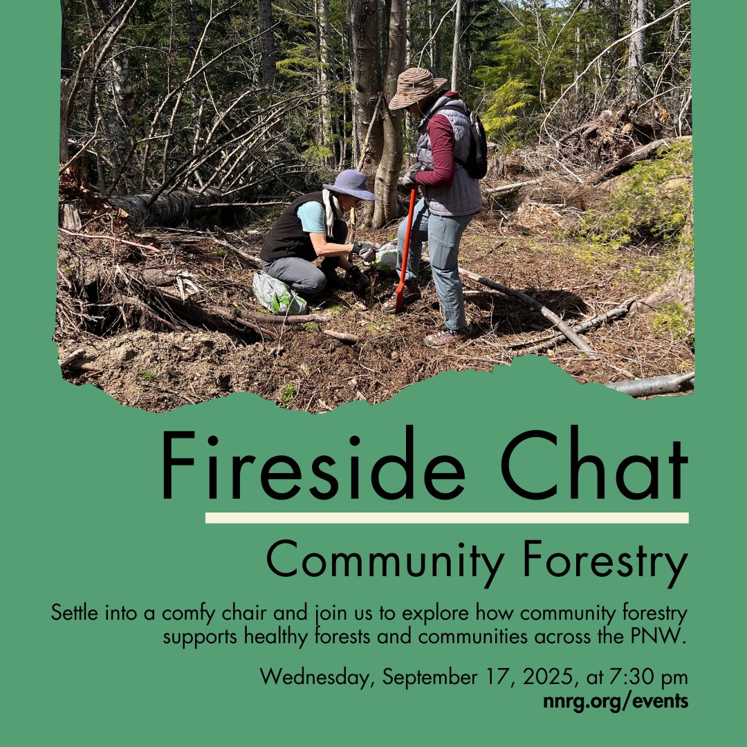 Northwest Natural Resource Group (@nnrgforests) on Twitter photo Fireside Chats are back Sept 17! We’ll be joined by Daniel Wear of Sustainable Northwest to discuss community forestry. Grab a cozy beverage and join us on Zoom this Wednesday evening to learn more! Register at nnrg.org/events Fireside Chats are back Sept 17! We’ll be joined by Daniel Wear of Sustainable Northwest to discuss community forestry. Grab a cozy beverage and join us on Zoom this Wednesday evening to learn more! Register at nnrg.org/events