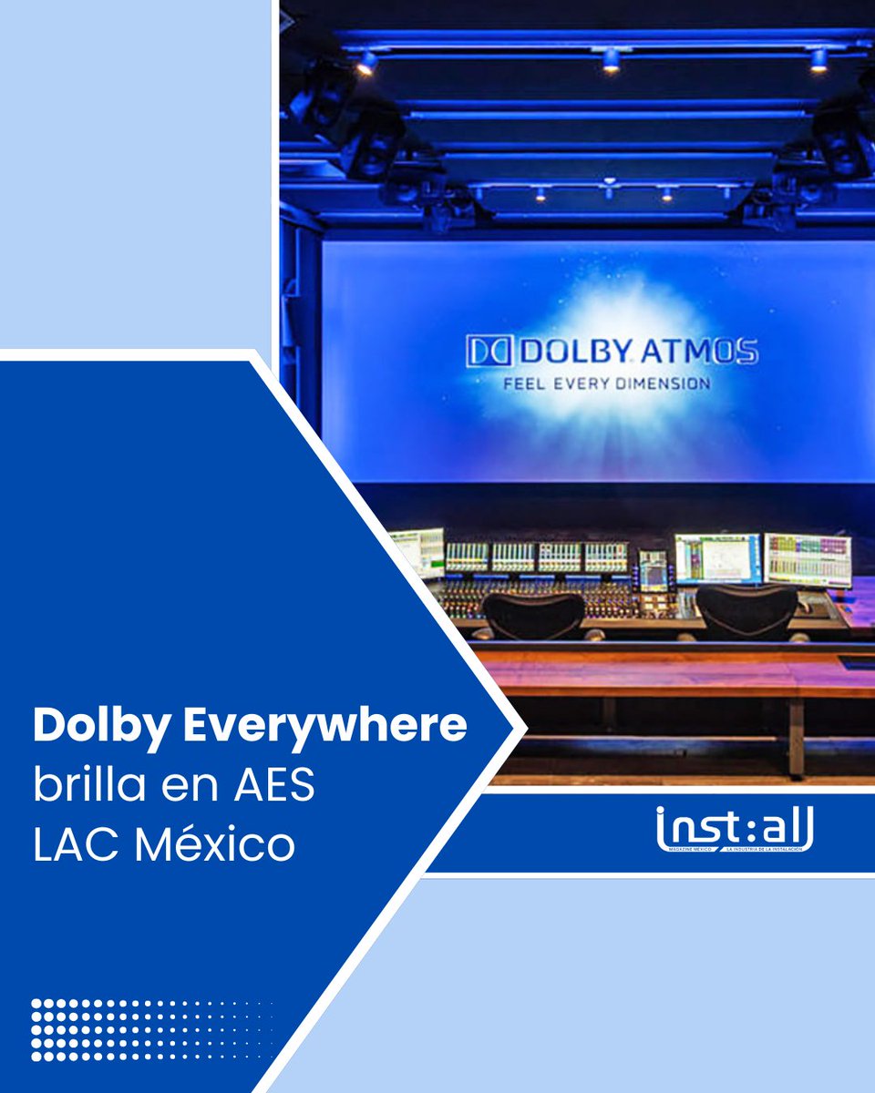 🌐Dolby presentó su iniciativa “Dolby Everywhere” en AES LAC en Ciudad de México. 👉 Te contamos todos los detalles en inst:all Magazine: installmagazine.com.mx/dolby-everywhe…

#installmagazine  #DolbyAtmos  #DolbyVision  #avpro  #IntegraciónAV  #entretenimientoinmersivo