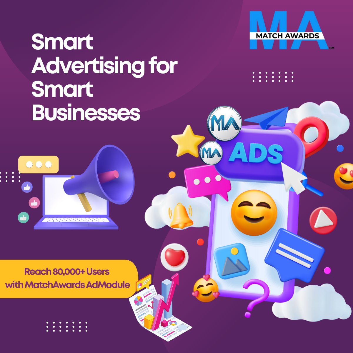 💼 Smart Advertising for Smart Businesses
The MatchAwards AdModule helps brands reach 80,000+ users with targeted visibility, powered by blockchain utility through MAPU Tokens.
Learn more:  1l.ink/JZF6CGH 
Join us here:  1l.ink/BLBBNNS
#MAPUTokens #MatchAwards