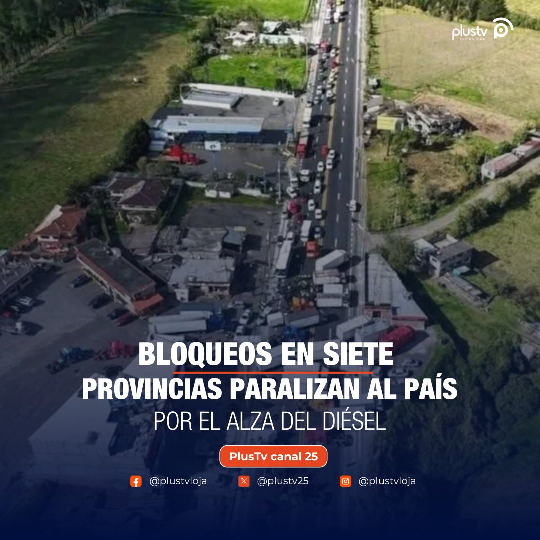 🛑 Bloqueos en Carchi, Imbabura, Pichincha, Azuay, Guayas y más: el país se paraliza por el alza del diésel.
Mientras tanto, el Gobierno insiste en que no dará marcha atrás.
¿Hasta dónde llegará la crisis?
#ParoNacional #Ecuador