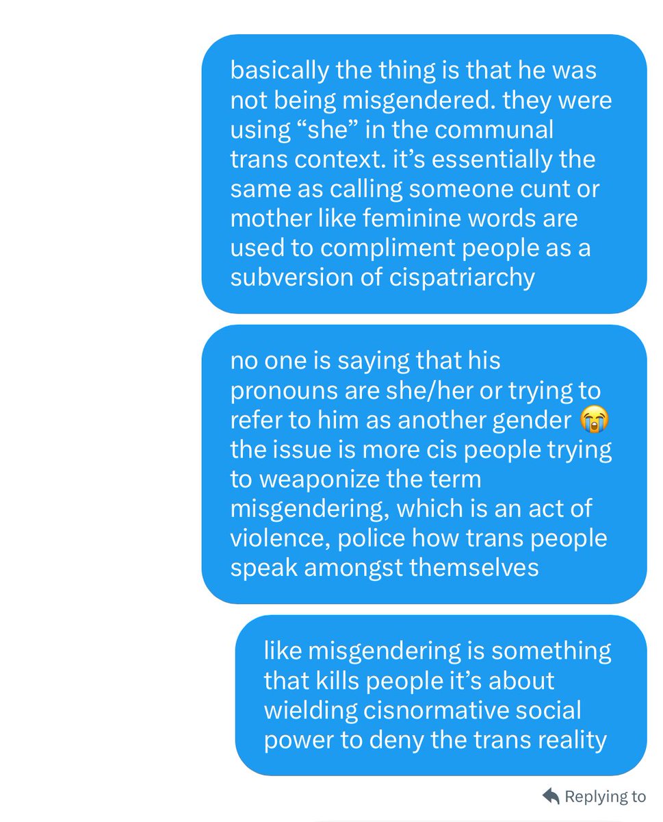 the oomf i was talking to said that this helped them consider the topic from a different perspective so i thought sharing it publicly might help anyone else who may be confused about the overall conversation too (excuse the typos i’m running low on spoons)