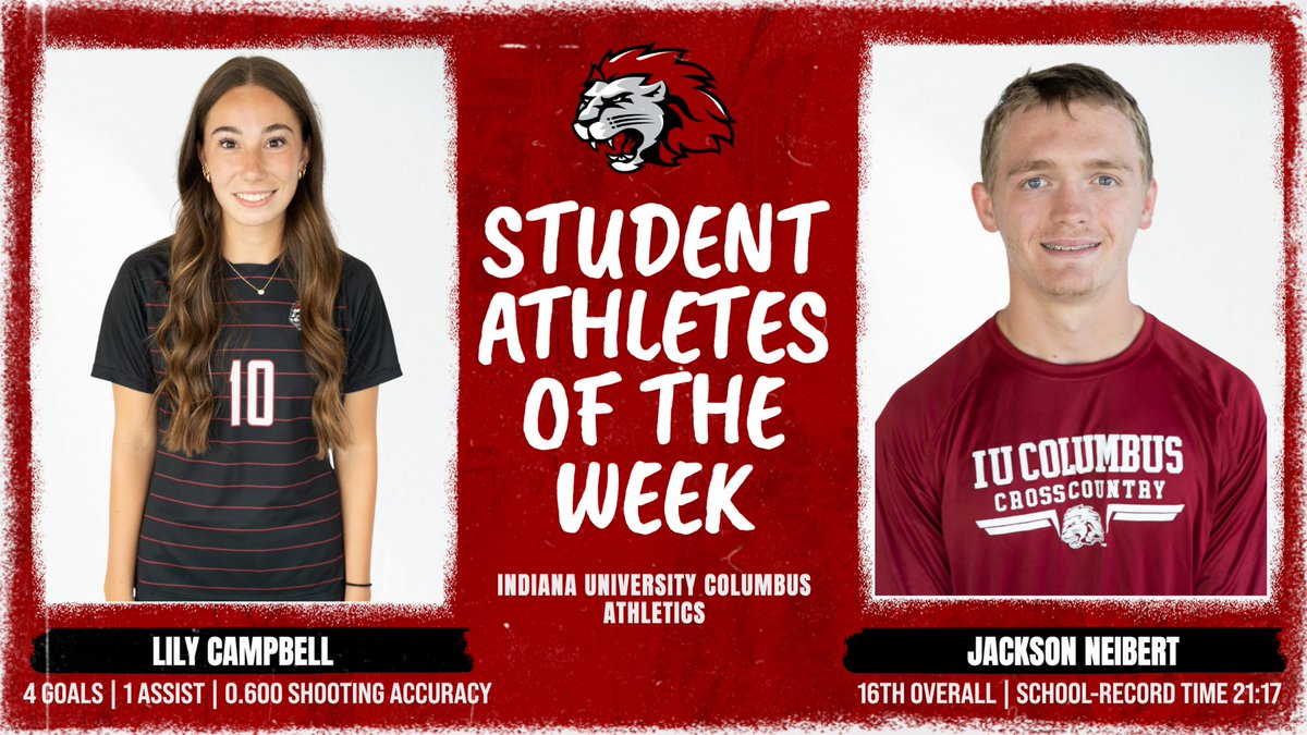 Crimson Pride Student-Athletes of the Week: Lily Campbell &amp; Jackson Neibert

📰: iuccrimsonpride.com/news/2025/9/15…

#RollPride