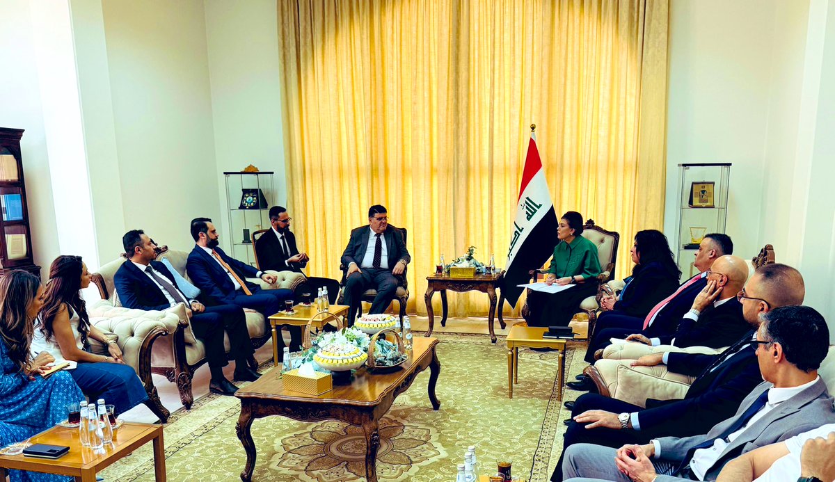 IraqinRiyadh's tweet photo. السفارة العراقية في الرياض @IraqinRiyadh تستضيف وفد برنامج “جسر بغداد”  بحضور مستشار رئيس الوزراء العراقي.

رابط الخبر: https://t.co/iCNtaGQjzh https://t.co/i4jGEQ40zk
