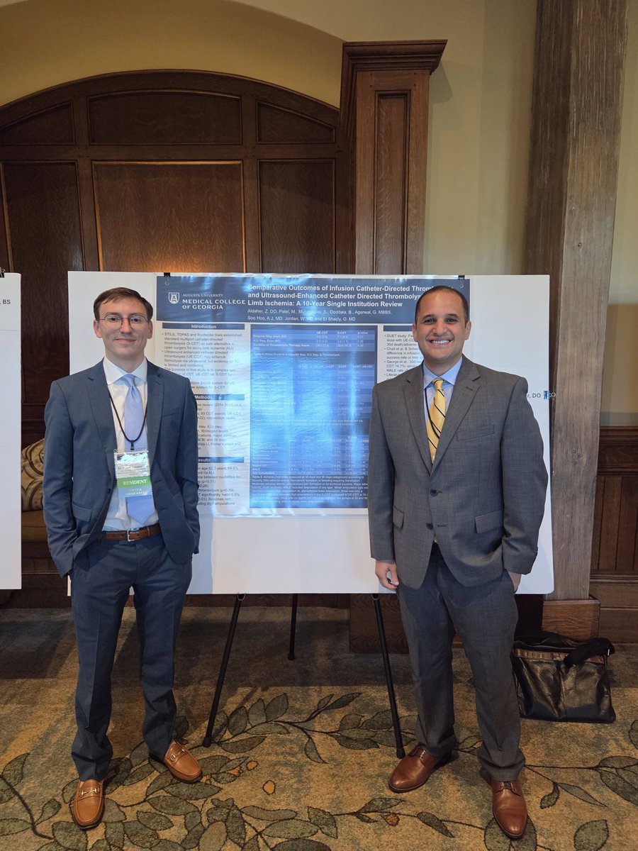 AJ Soo Hoo MD (@ajsoohoomd) on Twitter photo Another great <a href="/VascularGeorgia/">Georgia Vascular Society</a> conference put on by our very own president, Dr. Agarwal. Special congrats to award winners MCG MS4 Michelle Patel (best poster), MCG MS4 Vishaal Motla (best student paper) and MCG PGY-2 Nuverah Mohsin (best resident paper). <a href="/MCG_Surgery/">MCG Surgery</a> <a href="/MCG_AUG/">MCG</a> Another great <a href="/VascularGeorgia/">Georgia Vascular Society</a> conference put on by our very own president, Dr. Agarwal. Special congrats to award winners MCG MS4 Michelle Patel (best poster), MCG MS4 Vishaal Motla (best student paper) and MCG PGY-2 Nuverah Mohsin (best resident paper). <a href="/MCG_Surgery/">MCG Surgery</a> <a href="/MCG_AUG/">MCG</a>