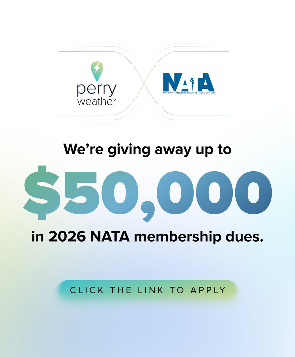 We're thrilled to announce a new partnership with the National Athletic Trainers' Association!

Athletic trainers are the backbone of everything we do at Perry Weather. You were our first customers, our most trusted advisors, and the reason so many schools and facilities have