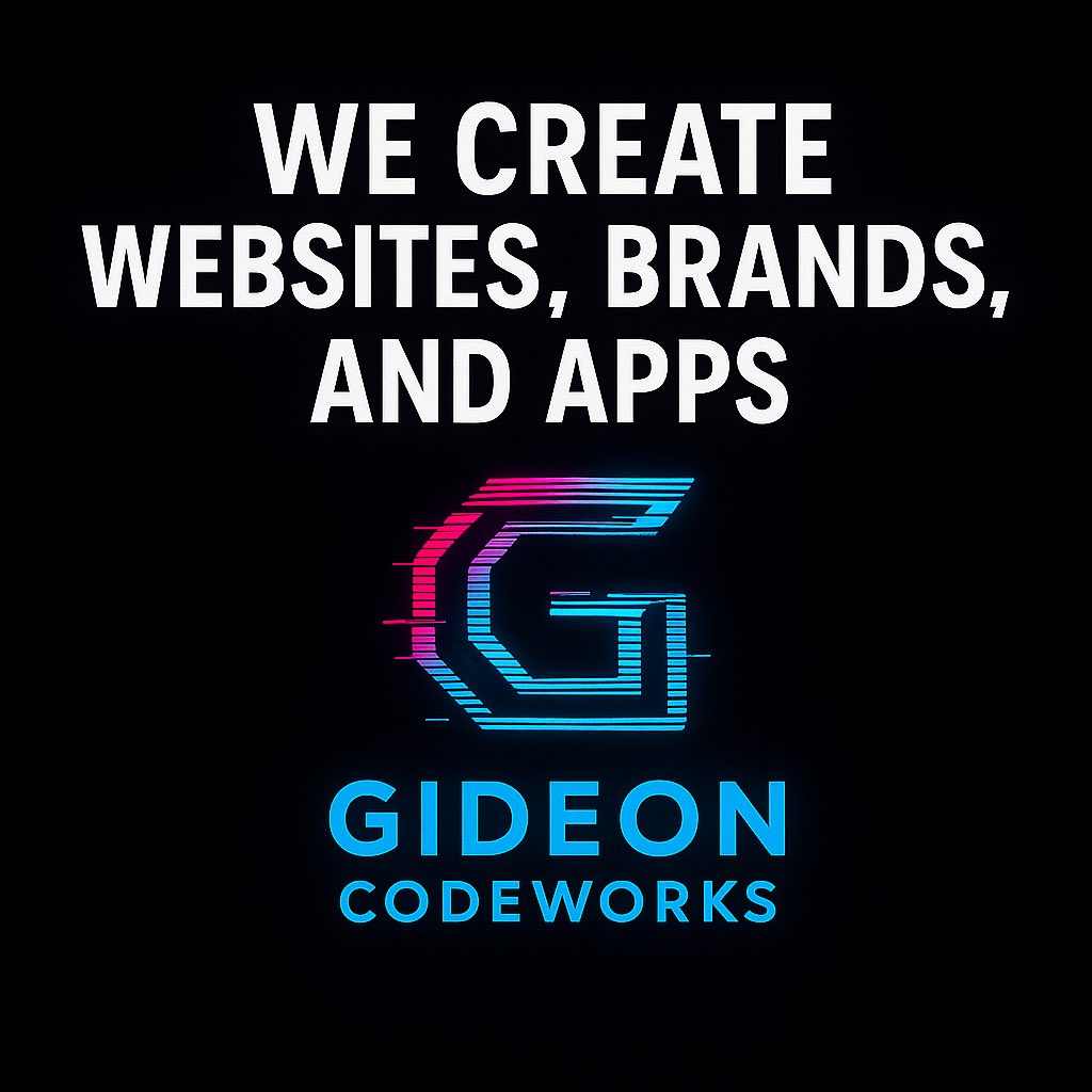 gideoncode's tweet image. #WebDesign #AppDevelopment #BrandDesign #ClevelandBusiness 
#ClevelandCreatives #CLETech #ClevelandStartups #DigitalAgency 
#CustomWebsites #SmallBusinessSupport #GideonCodeworks #CLE