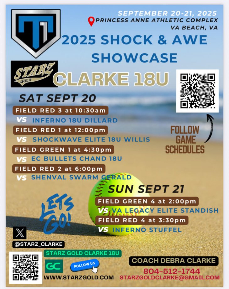 SUPER EXCITED for the 2025 Shock &amp; Awe Showcase in VA Beach, VA this Saturday Sept.20-21