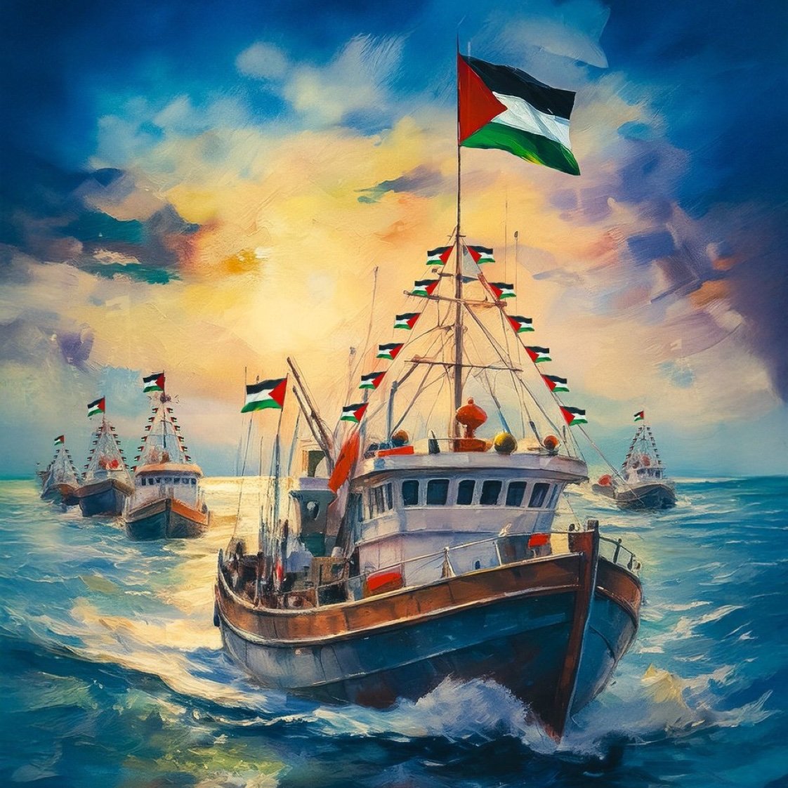 Tüm engellemelere rağmen filomuz yola koyuldu çok şükür.

Daha en başından sabotaja maruz kalan gemilerimizin bize şimdi daha çok ihtiyacı var.

#KalbimizSumud