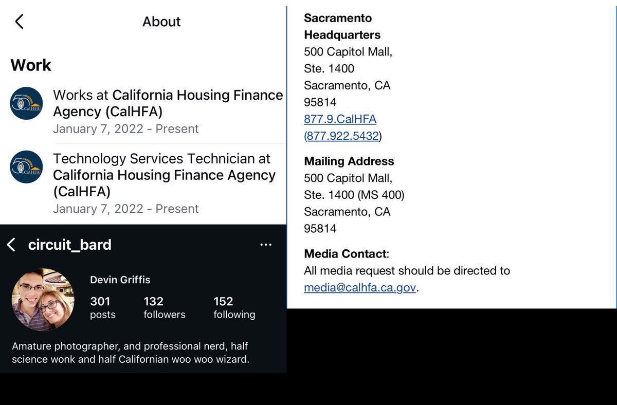 Badhombre's tweet image. Meet Devin Griffis of Sacramento, California. He works as a Technology Services Technician for the California Housing Finance Agency @CalHFA, a government agency tasked with helping Californians find affordable housing. 

His words: “Burn in hell Charlie Kirk. Starve you…