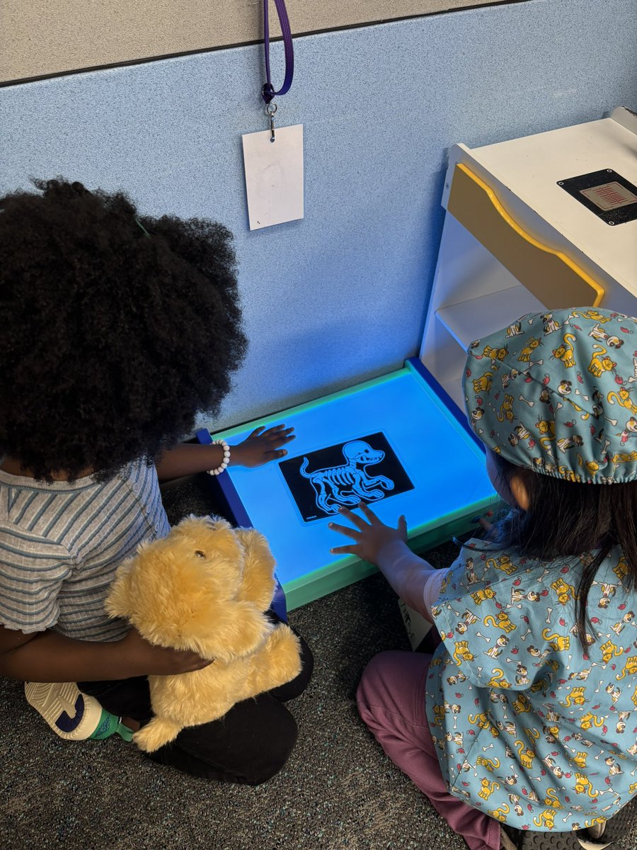 Future vets in the making 🐶🩷#learningthroughplay <a href="/OLE_Leopards/">Leonard Elementary</a>  #leonardleopards #littlestleopards