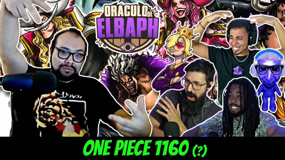 Ya quedó el nuevo oloraculo.. ORÁCULO* de ELBAPH hablando del #ONEPIECE1160 , cosas fálicas y MUCHO MÁS en el canal.
👉youtube.com/watch?v=1ht1P3…

[Canal de los participantes en la descripción del video pa que vayan a seguirlos.]