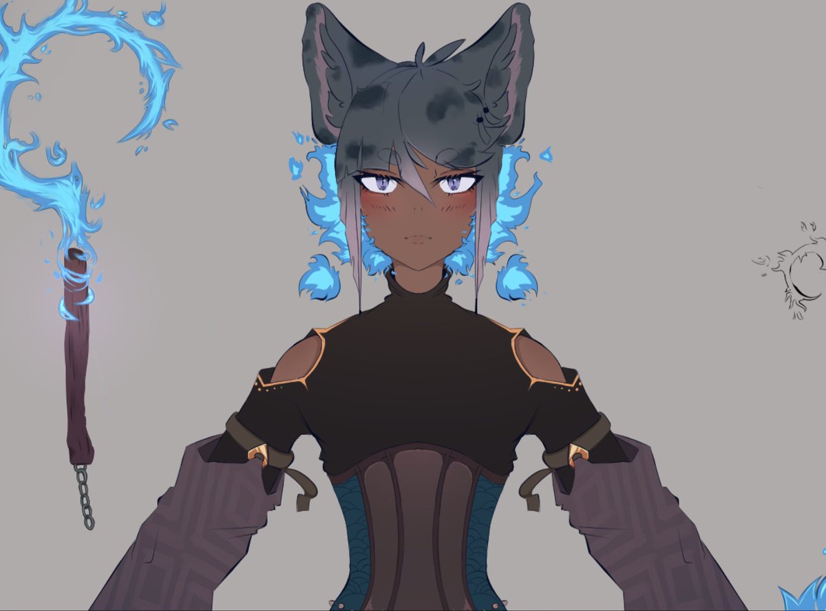 Being confident of my humans is hard, but I’m slowly managing at least to make a little reference of him. Naming him is gonna be another thing..😆

#GenshinImpact