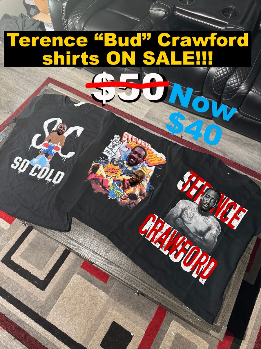 SoColdNelson's tweet photo. Hit me up if you want a @terencecrawford shirt... $10 off original price 😂😂 #ImThePlug #DontStareTooHard https://t.co/UHUyuM0myP