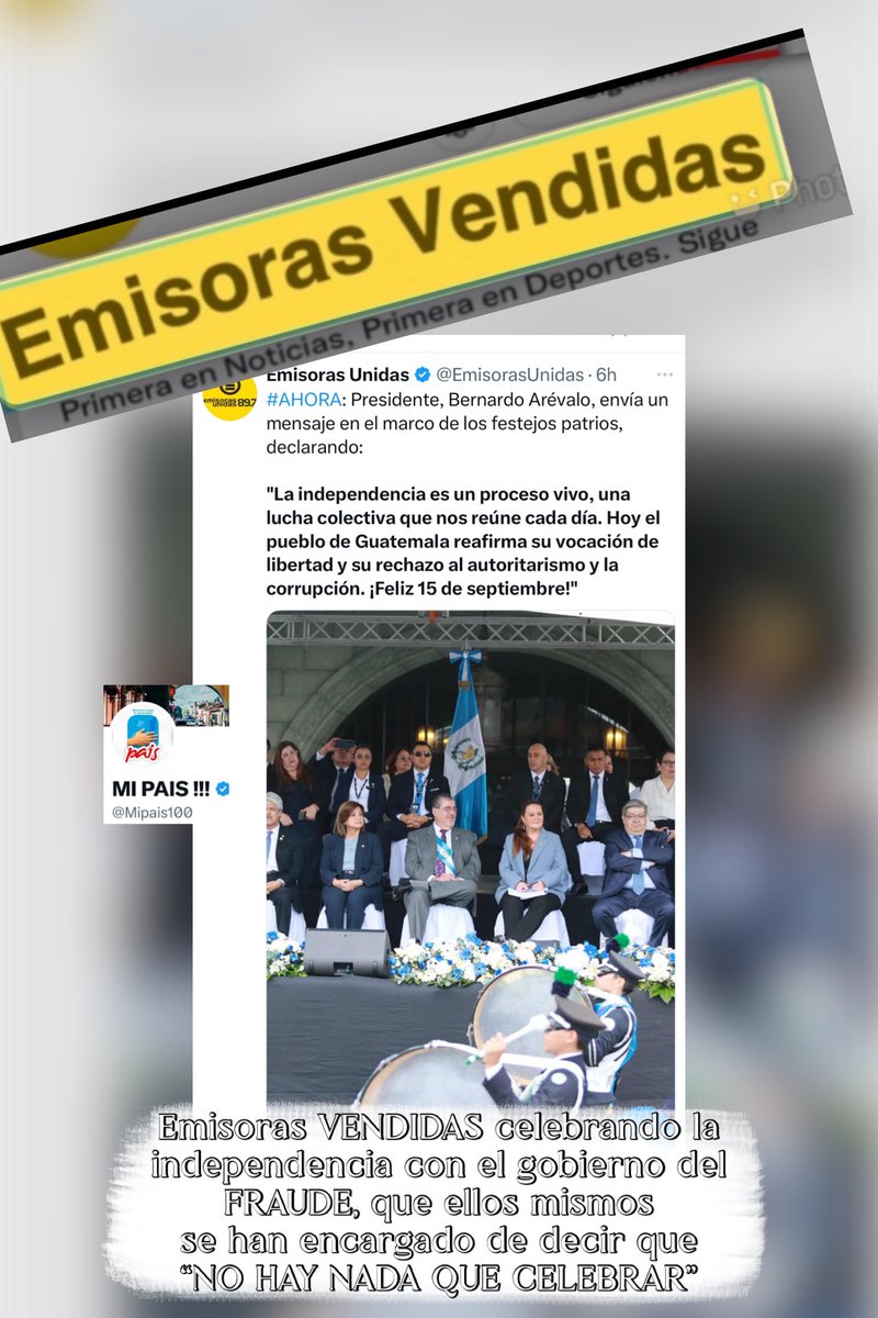 Emisoras VENDIDAS celebra 
con Bernardo (el del FRAUDE),
lo que ellos mismos se han en-
cargado de informar de que:
NO HAY NADA que CELEBRAR‼️

Y ENTONCES 🙄⁉️🥴💰