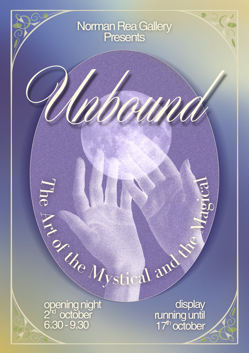 I’m delighted to share that I will be exhibiting in ‘Unbound: Art of the Mystical and the Magical’ at the Norman Rea Gallery at the University of York from 2nd to 17th October.

The opening night will take place on Thursday 2nd October, from 18:30 – 21:00. 

 #ContemporaryArt