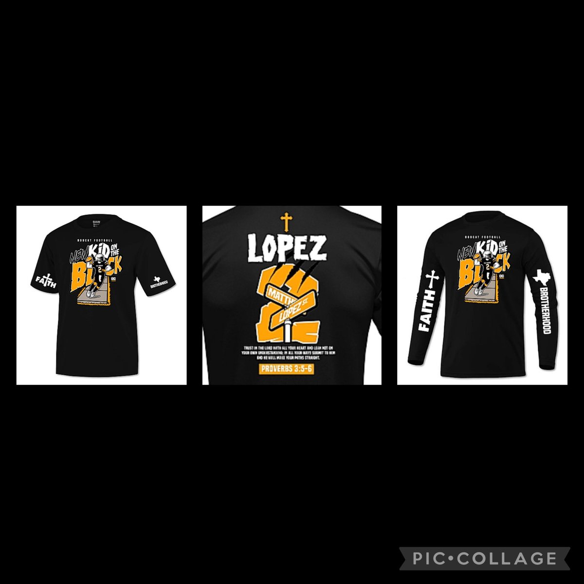 matyslopez's tweet photo. I need 7 more shirt orders to close out last order of season… 
🔗 Link down below… 👇⬇️

https://t.co/tAa20uDjeC

*Thursday is last day*

Thank you for your support 🖤💛🏈💛🖤 https://t.co/PS8GwOsLoA