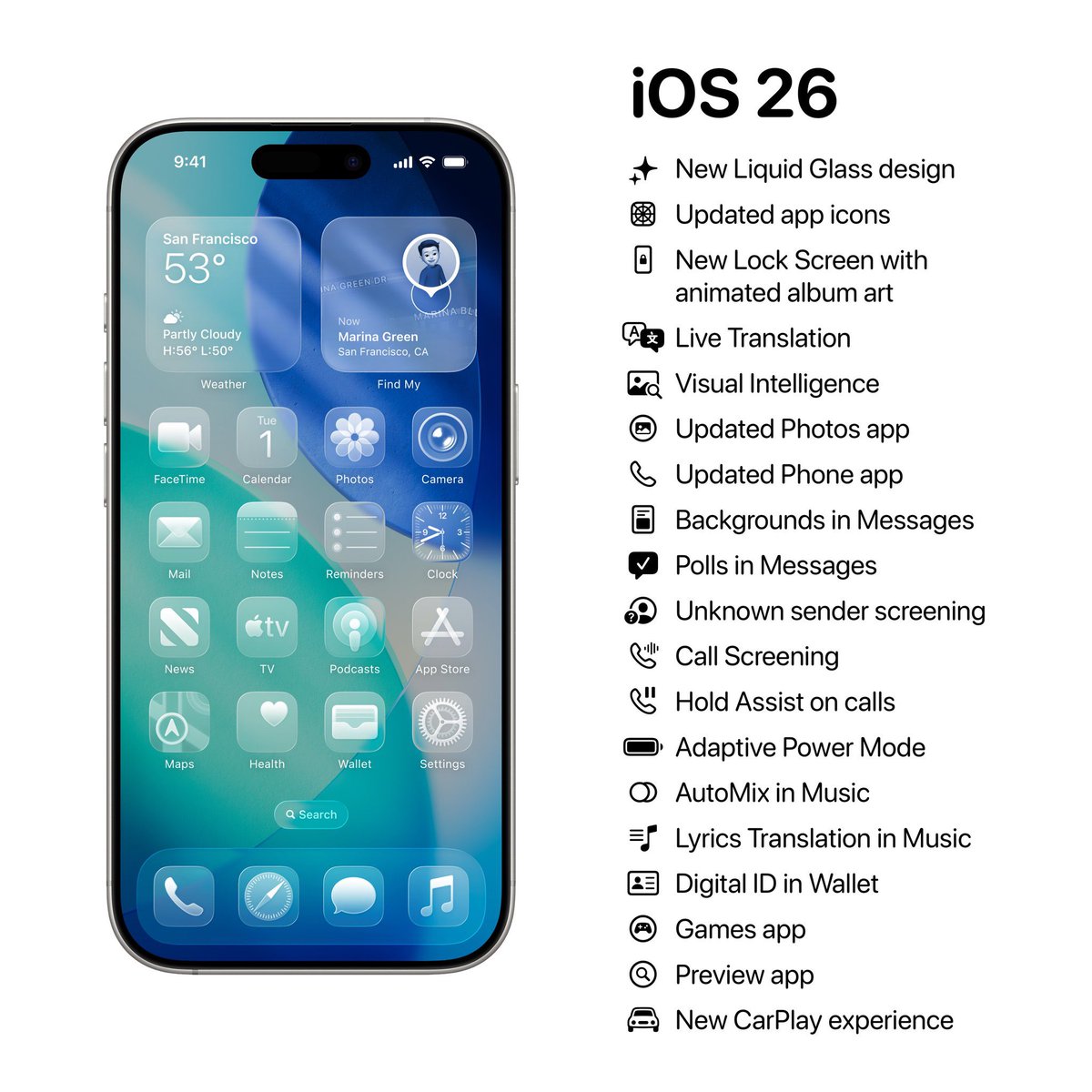 slfar01's tweet image. #iOS26 #iOS26update 🤩🔥

 transparent perspective... New concept♻️