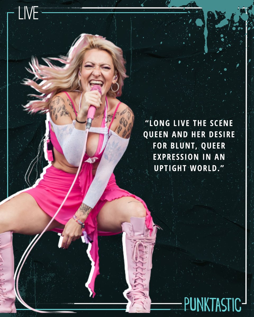 LIVE: "Long live the Scene Queen and her desire for blunt, queer expression in an uptight world."

Scene Queen brings bimbocore to O2 Kentish Town Forum.

punktastic.com/live-reviews/l…