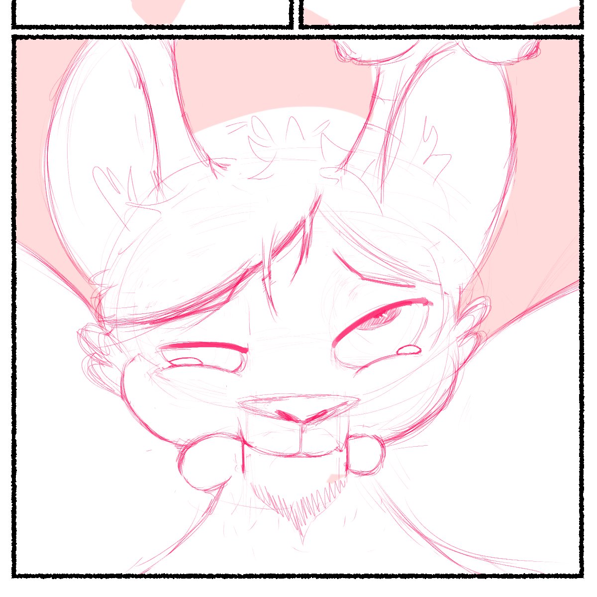 CHOKING HAZARD! - a little peak at the making of the next page of the Sarah comic, the hungry shall be fed

#furrynsfw #furrynsfwart #yiff #sketchart