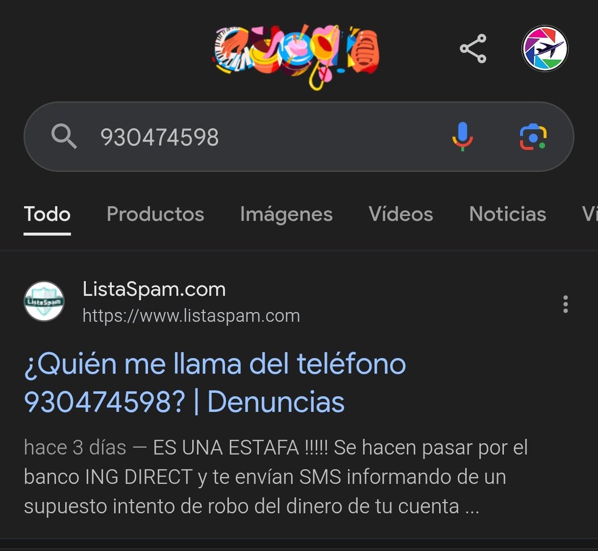 ⚠️ AVISO ANTI #PHISING ⚠️

Hoy he recibido un SMS desde el número de <a href="/ING_es/">ING España</a>: 
Prevencion: Se ha vinculado un dispositivo (Samsung Galaxy S24) a su cuenta el 15/09 a las 12:01. Si no ha sido usted, llame al 930 474 598

🚨 NO LLAMES

🕵🏻‍♂️ GOOGLEA EL NÚMERO

Te ahorrarás disgustos
