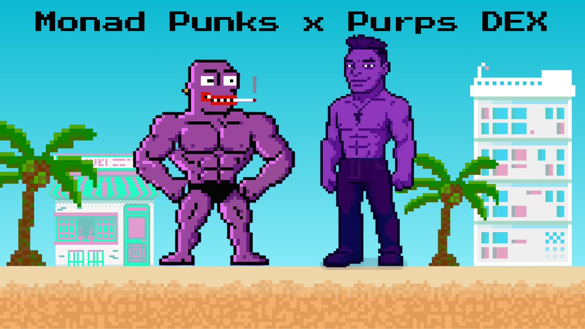 MonadPunks's tweet photo. ✨Partnership Announcement✨
To celebrate our partnership, we’re giving back to the community!🎉
🎁Rewards🟣100,000 xPurps DAO Tokens🟣5 OG🟣10 WL

@PurpsExchange is the next-gen DEX on Monad - trade perps, farm yields, and use LP as collateral with one-click execution. Built for speed, gamified for volume, and powered by the most degen-friendly community on-chain.

To qualify🔽
1️⃣Follow @MonadPunks & @PurpsExchange
2️⃣Like + RT 
3️⃣Tag 3 frens & drop your Monad wallet 

15 winners🏆
72 hours⌛