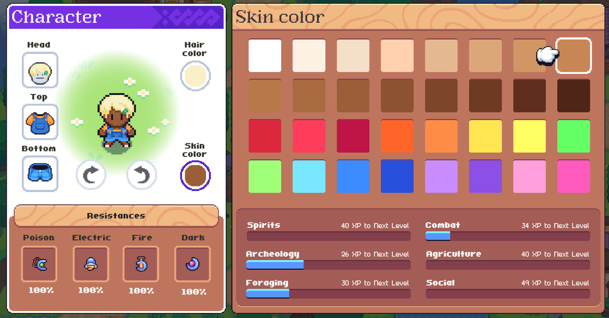 A little sneaky peeky at the skin tones we're adding in our next free update THIS WEEK!

We got 32 new skin tones, including 16 fun colours in case you wanna roleplay as Elmo, Pikachu, or Shrek