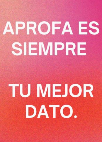 Sabías que la mayoría de lxs usuarixs de #APROFA llegan por recomendación de otra persona? 👀💕

Este dato nos pone muy felices ¡gracias #comunidadAprofista! 🥰🫶

¿Y tú, a quién recomendarías aprofa.cl? ✨