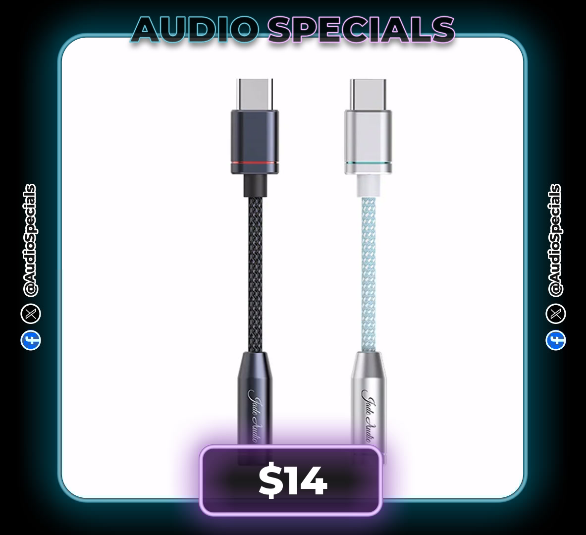 audiospecials's tweet image. PLUG &amp;amp; PLAY AUDIO! 🔌🎶

🎧 FiiO JadeAudio USB-C to 3.5mm Adapter
💵 $14

🔗 s.click.aliexpress.com/e/_oDUrRBZ

#USBCAdapter #MobileAudio #HeadphoneAdapter