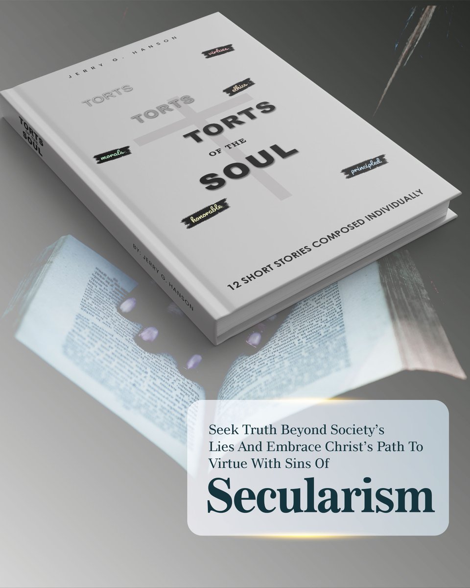 JerryGHanson's tweet photo. What does it truly mean to live a virtuous life? Sins of Secularism challenges you to look beyond society’s false promises and seek truth in Christ. Through relatable stories, this book guides you toward a stronger, more faithful walk.

#faithoverfear #GodsPlan #Godisgood https://t.co/BzFfAyln8S