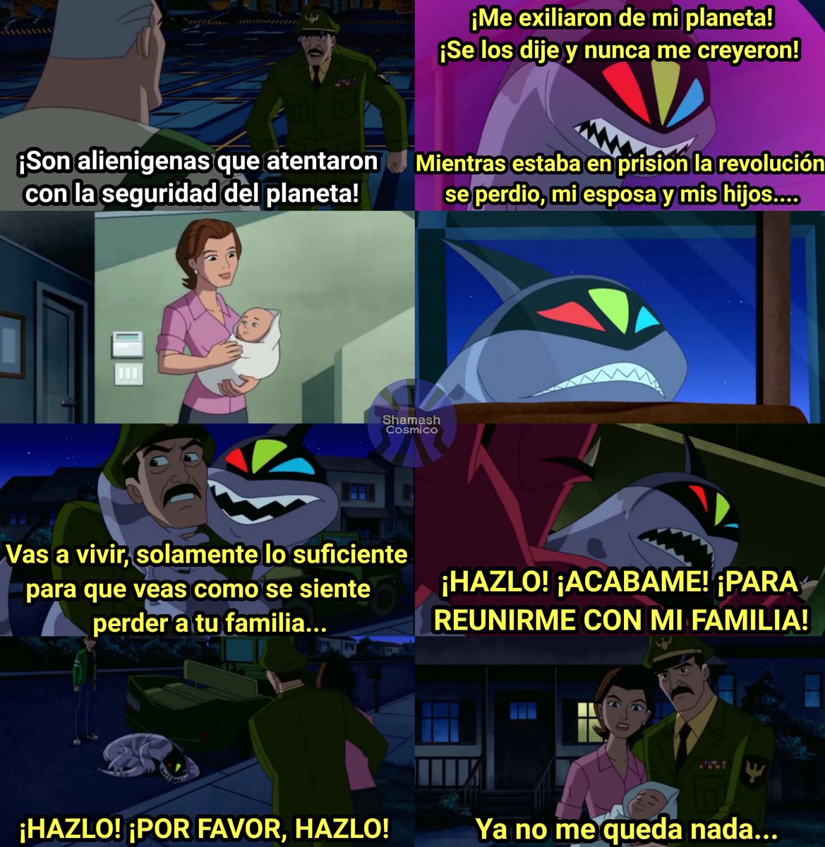 ShamashYT's tweet photo. El VERDADERO episodio más oscuro de Ben 10 Supremacía Alienígena.

#ReviveBen10 https://t.co/OyCUFyTtIm